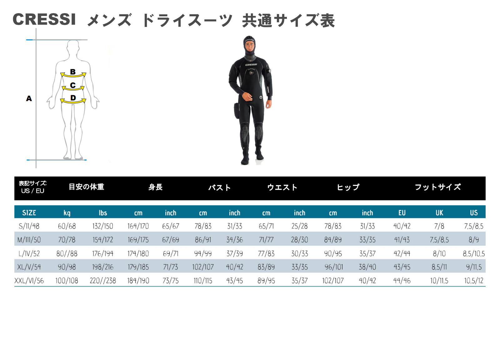 DESERT デザート メンズ ドライスーツ 4mm | ツールで探す,ダイビング